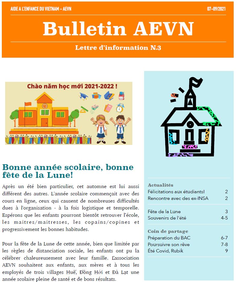 Bulletin AEVN numéro 3 (septembre 2021)