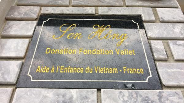 Fondation Vallet, un des sponsors financiers, avec AEVN, du Village des Enfants SOS de Huê