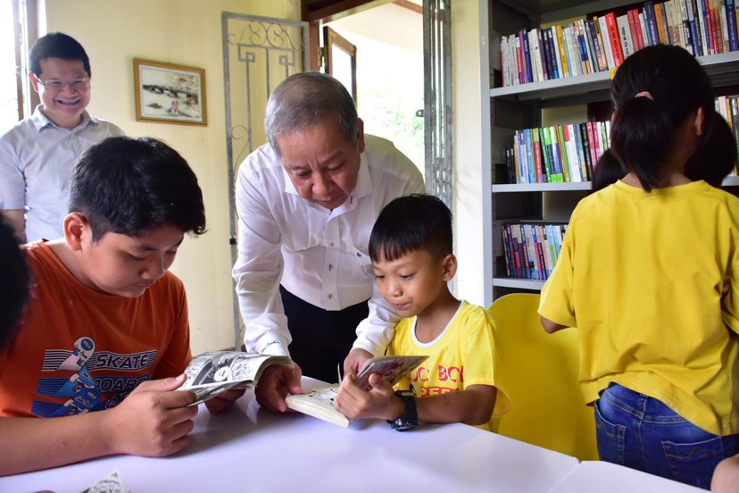 L'AEVN rénove entièrement la bibliothèque du Village d’Enfants SOS de Hué